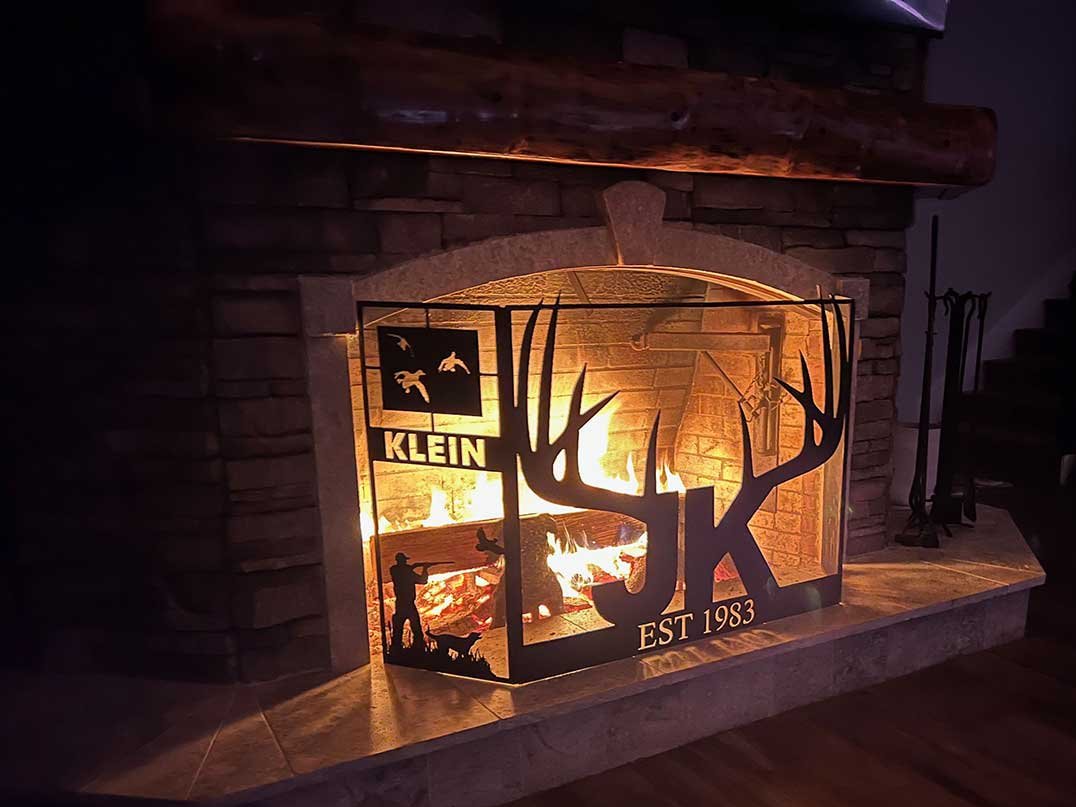 Custom Fire Place Screen